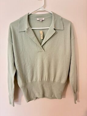 Madewell Merino Polo Sweater NWT